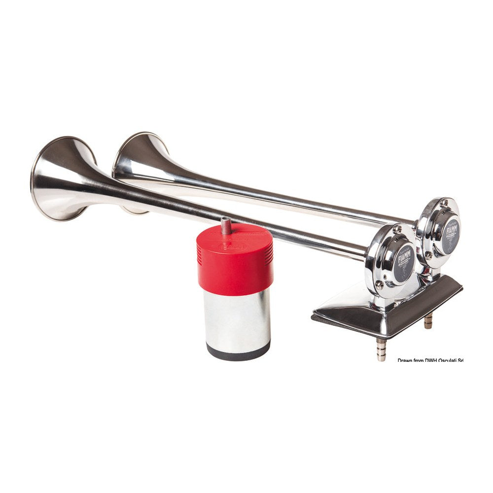 FIAMM trumpet horn w/compressor 12 V - foto originale Osculati Srl
