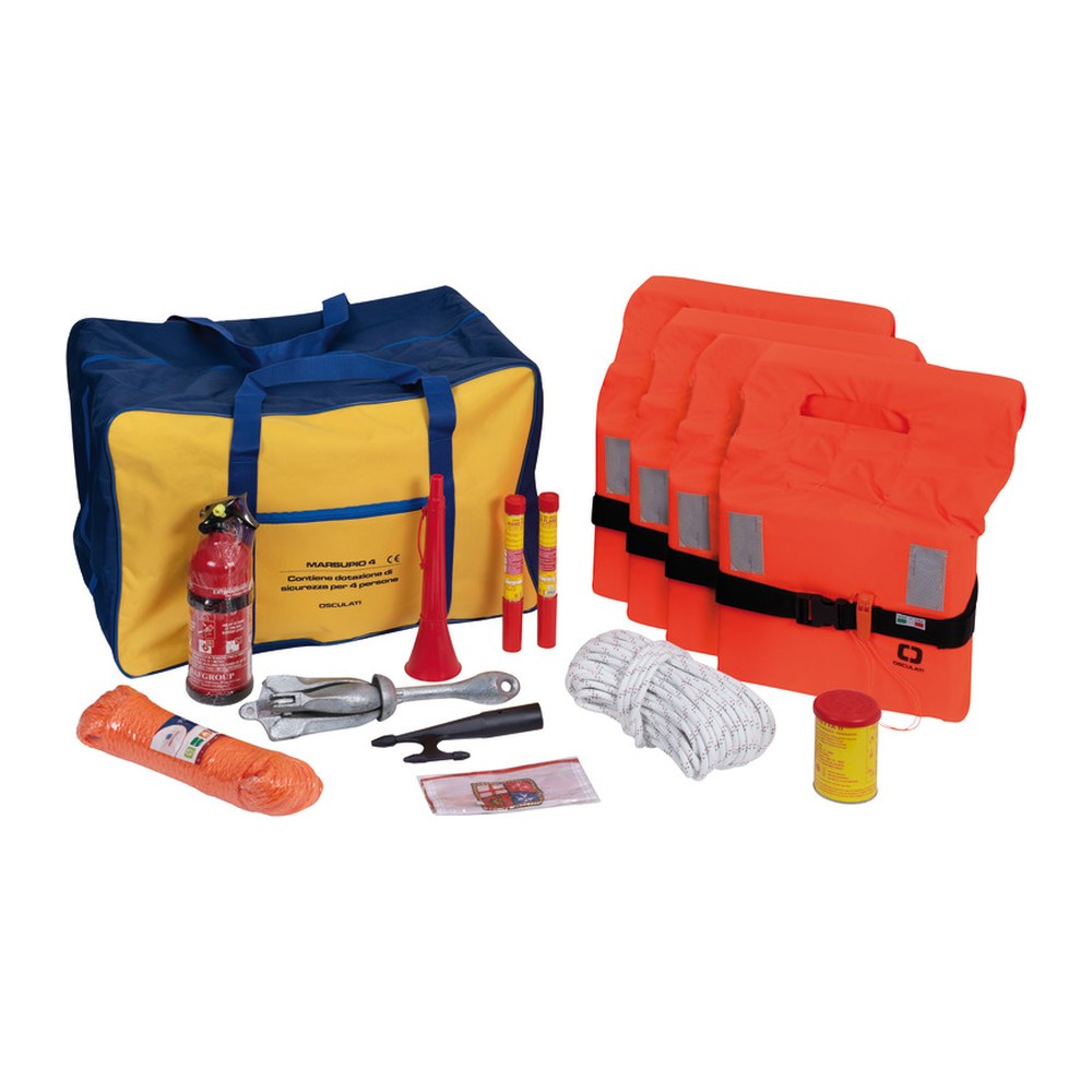 Marsupio kit 6 people within 6 miles, without flares - foto originale Osculati Srl