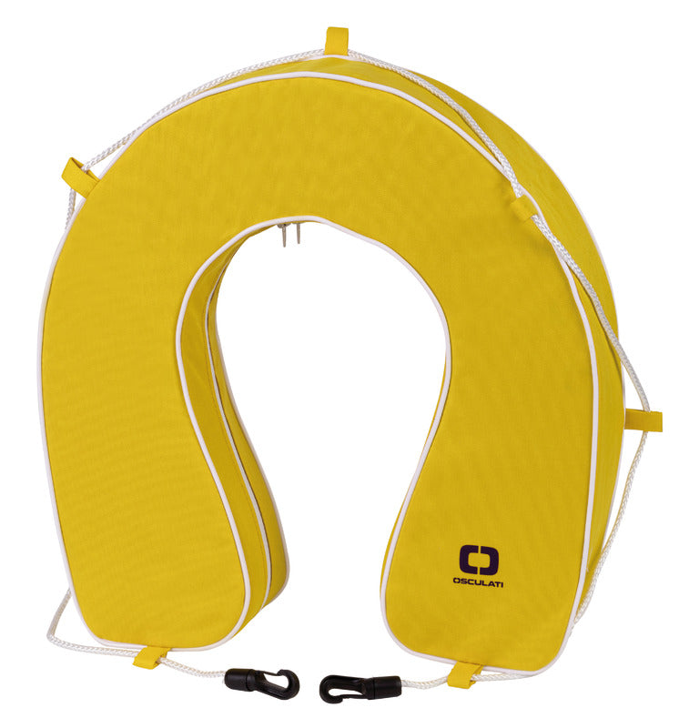 Soft horseshoe lifebuoy yellow PVC - foto originale Osculati Srl