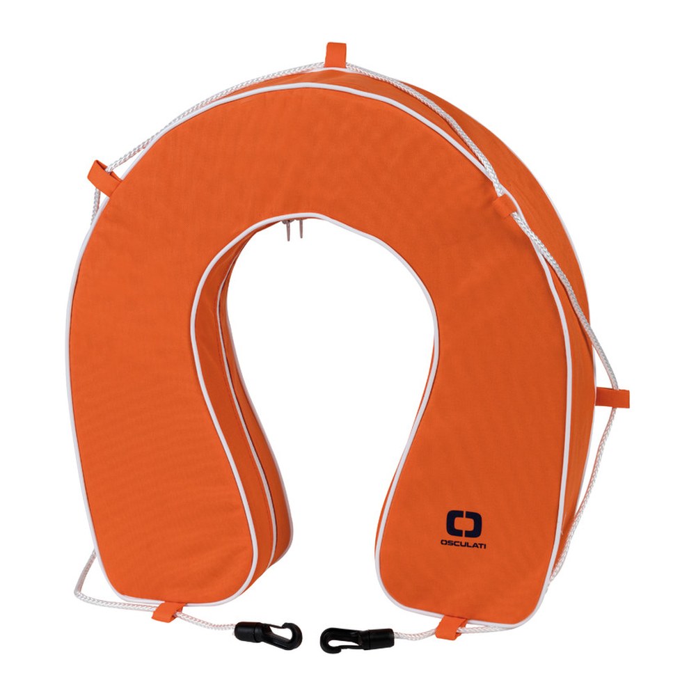 Soft horseshoe lifebuoy orange PVC - foto originale Osculati Srl