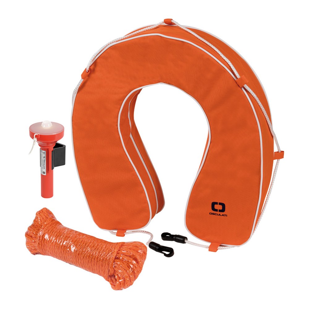 Horseshoe lifebuoy w/ white cover - foto originale Osculati Srl