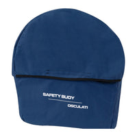 Horseshoe lifebuoy w/ blue cover