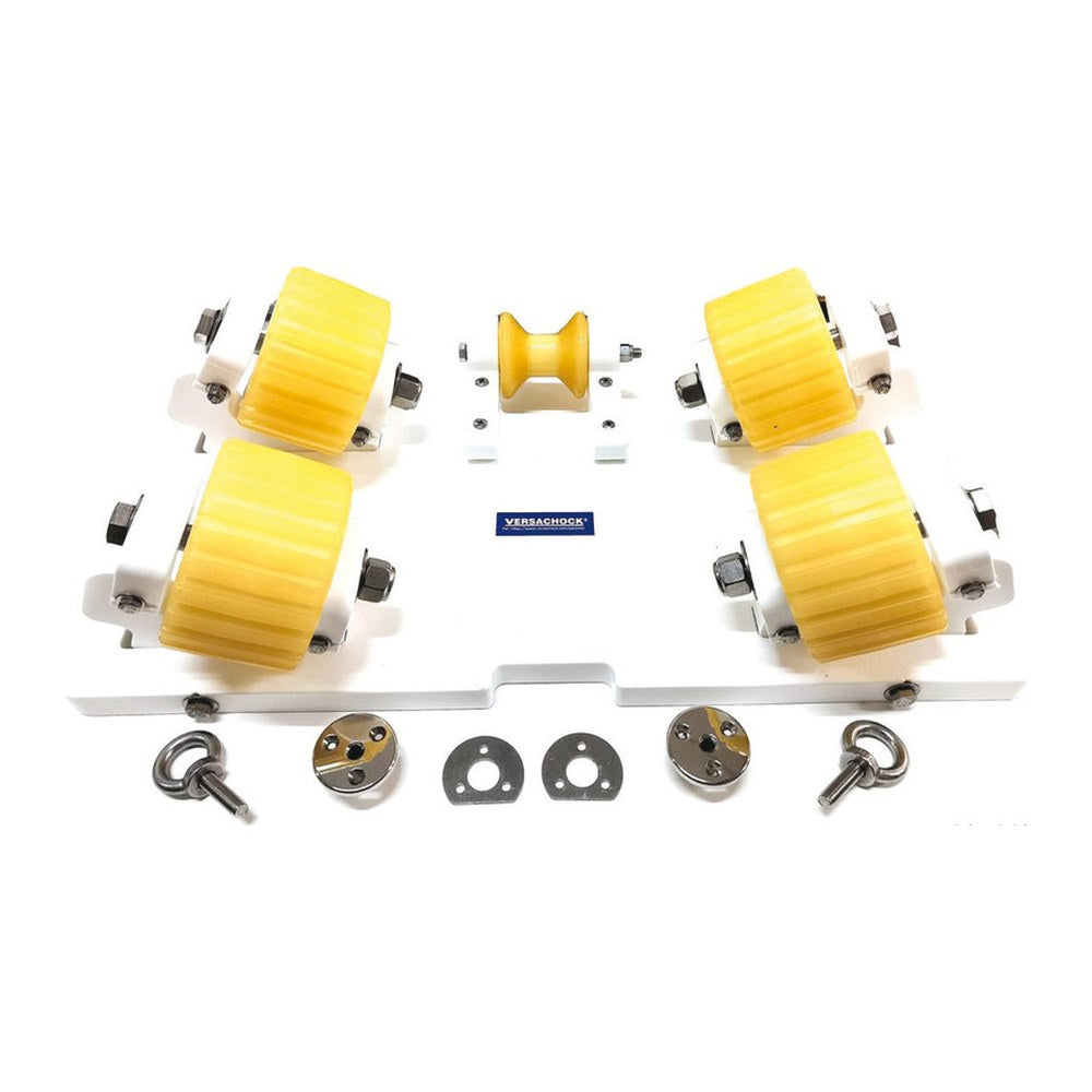 Support plate w/VersaChock 4 rollers - foto originale Osculati Srl