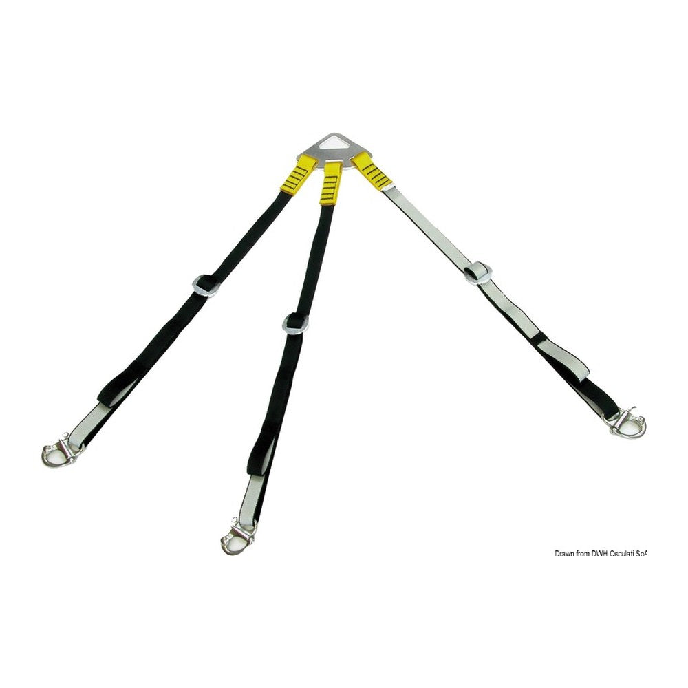 3-arm dinghy lift system - foto originale Osculati Srl