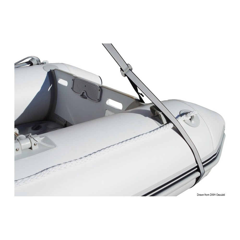 3-arm dinghy lift system + 2 straps - foto originale Osculati Srl