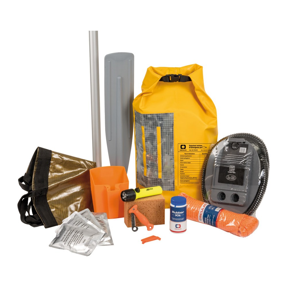 Survival kit compliant with Italian M.D. 17.09.24 - foto originale Osculati Srl