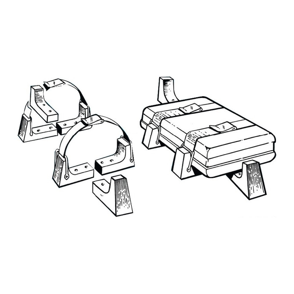 Mounting kit for liferaft in stiff case - foto originale Osculati Srl