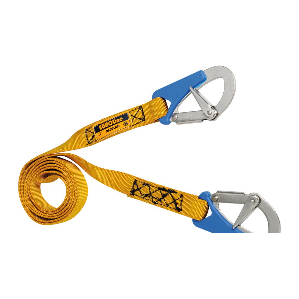 Euro Lightline safety line 2m + 2 shackles Fast opening - foto originale Osculati Srl