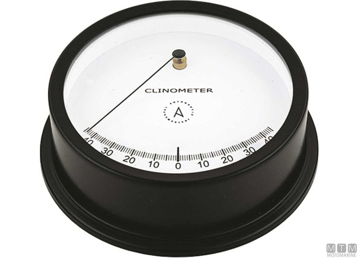 A-Nautic Pacific inclinometer 120 mm black aluminium - original photo Motomarine Srl