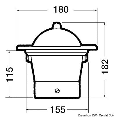 RIVIERA BW1/AV compass 5" - foto originale Osculati Srl