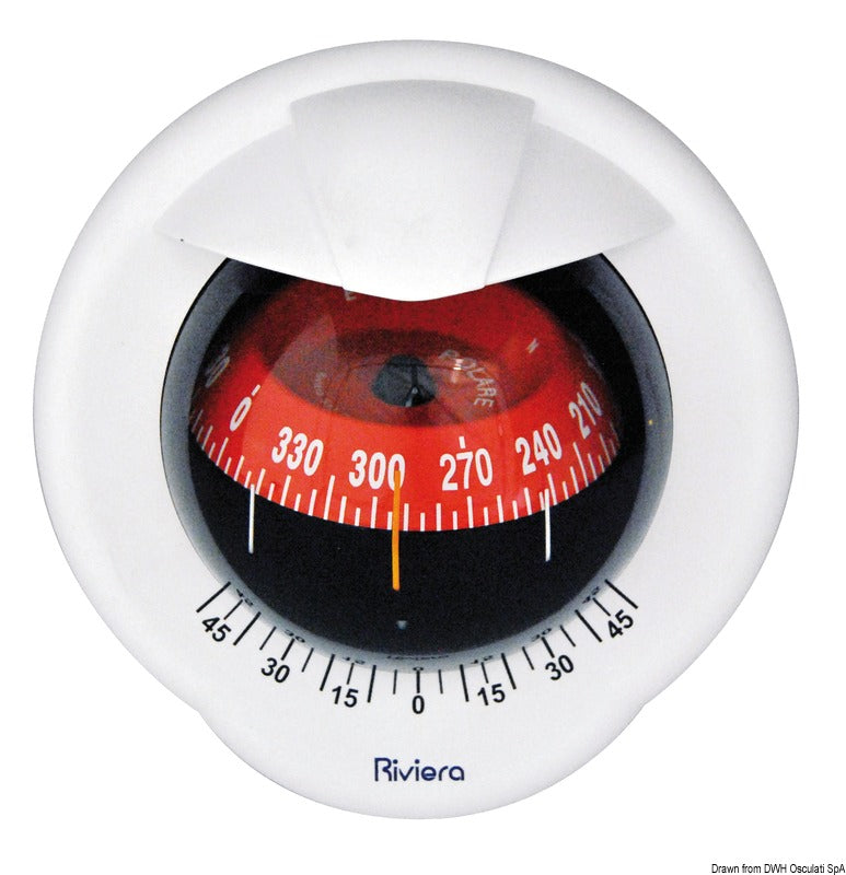 RIVIERA Pegasus compass 3" white rose/red body - foto originale Osculati Srl