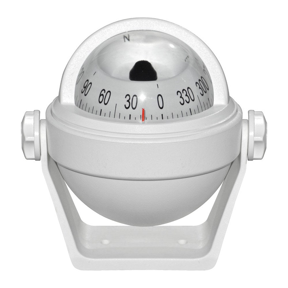 RIVIERA Stella white compass 2"1/2 w/bracket, white rose - foto originale Osculati Srl