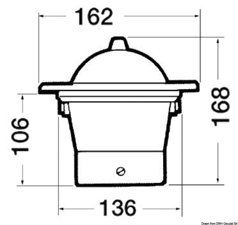 Plastic protection dome for RIVIERA - foto originale Osculati Srl