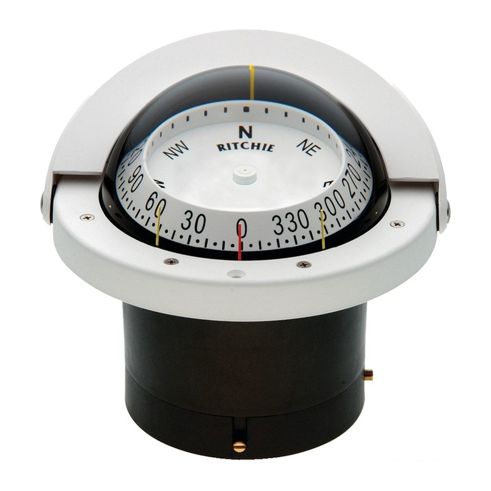 RITCHIE Navigator 2-dial compass 4"1/2 white/white - foto originale Osculati Srl