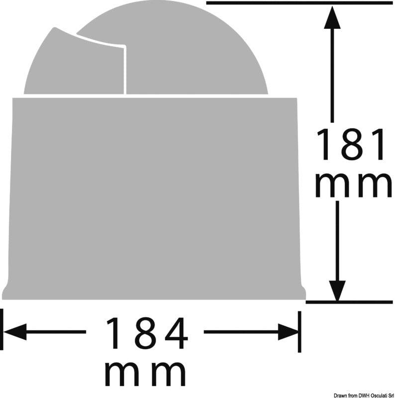 RITCHIE Globemaster compass w/cover 5" black/blac - foto originale Osculati Srl