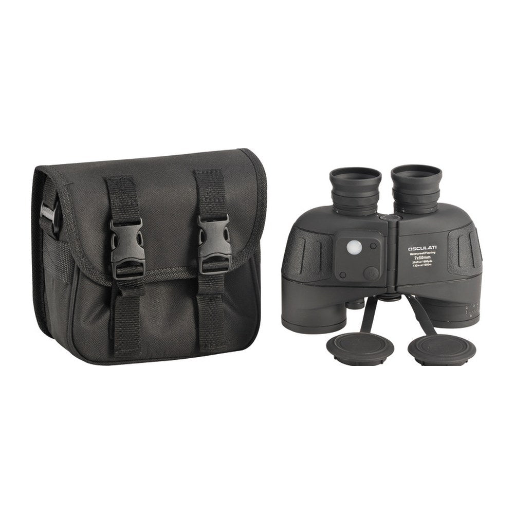 Osculati prof. binoculars with compass 7x50 - foto originale Osculati Srl