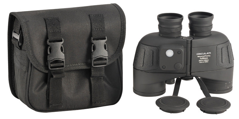 Osculati prof. binoculars with compass 7x50 - foto originale Osculati Srl
