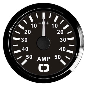 Ammeter w/shunt 50 A black/black - foto originale Osculati Srl