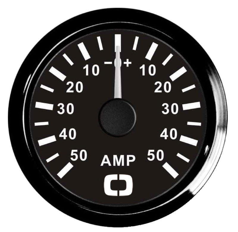 Ammeter w/shunt 50 A black/black - foto originale Osculati Srl