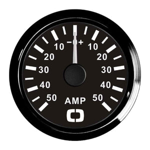 Ammeter w/shunt 50 A black/black - foto originale Osculati Srl