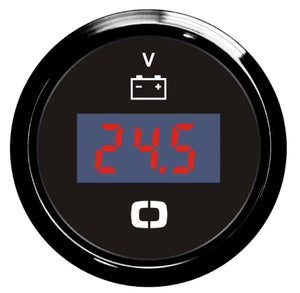 Digital voltmeter 8/32 V black/black - foto originale Osculati Srl