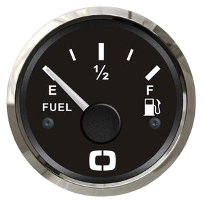 Fuel level gauge 10-180/240-33 ohm black/glossy - foto originale Osculati Srl