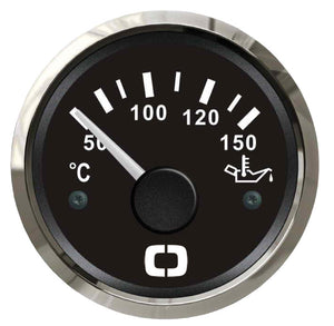 Oil temperature gauge 50/150° black/glossy - foto originale Osculati Srl