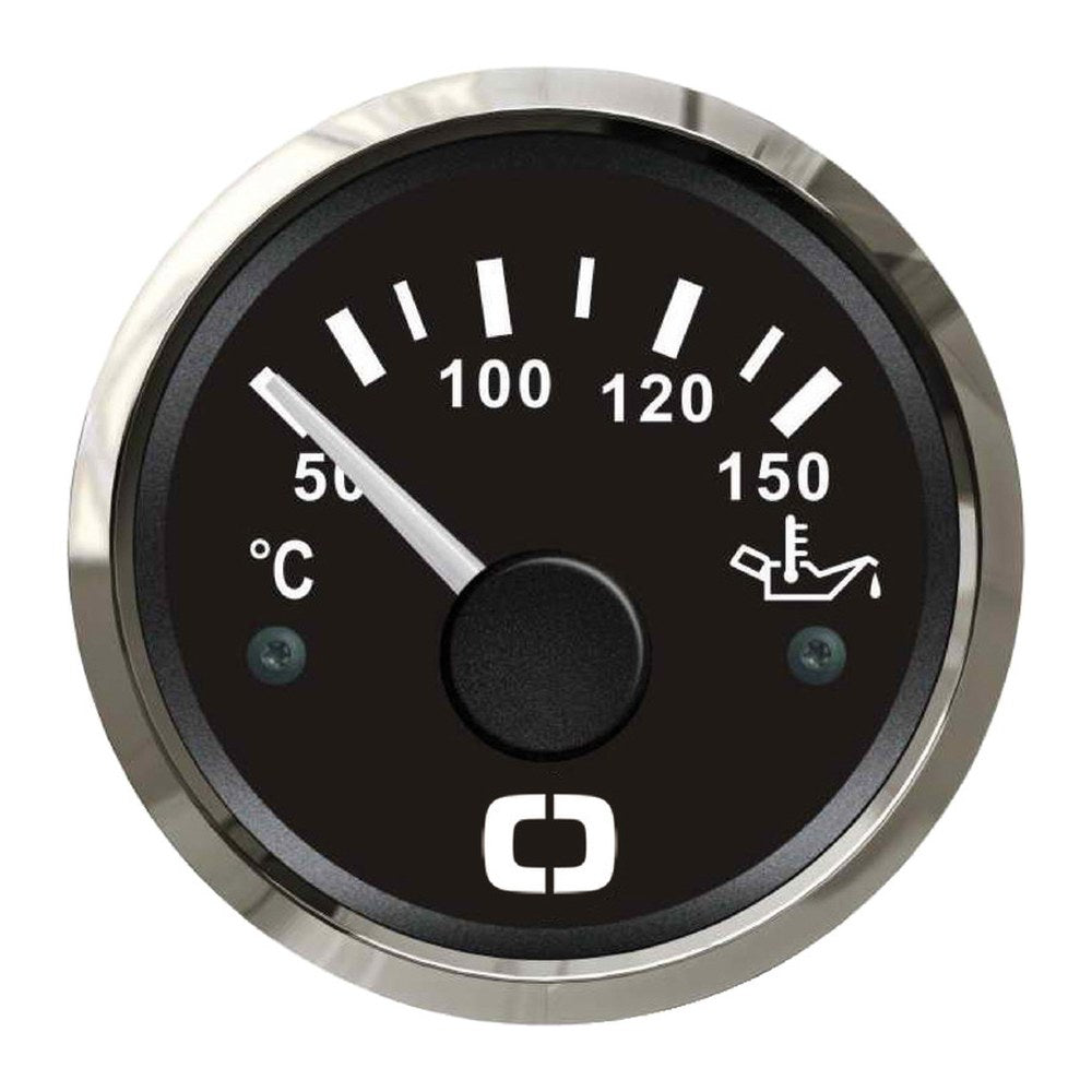 Oil temperature gauge 50/150° black/glossy - foto originale Osculati Srl