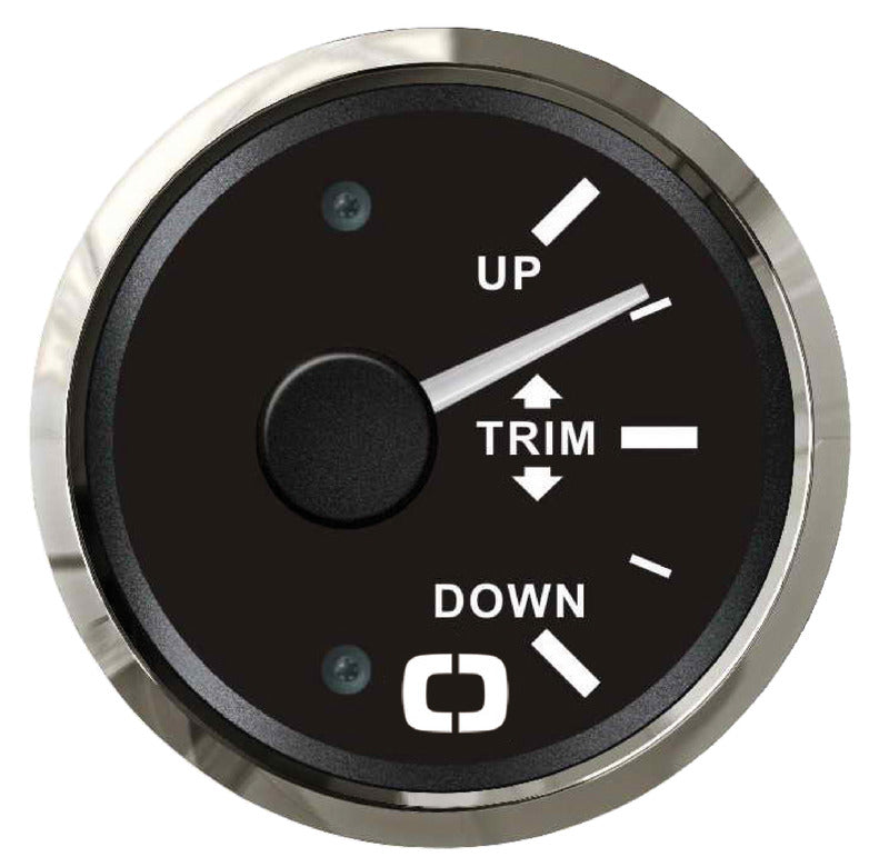 Trim indicator 0/190 ohm black/glossy - foto originale Osculati Srl