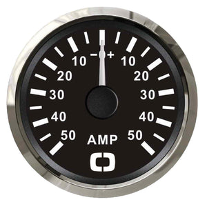 Ammeter w/shunt 50 A black/glossy - foto originale Osculati Srl