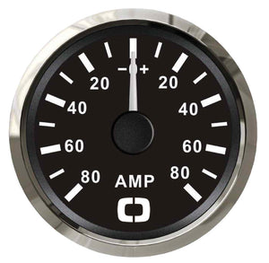 Ammeter w/shunt 80 A black/glossy - foto originale Osculati Srl