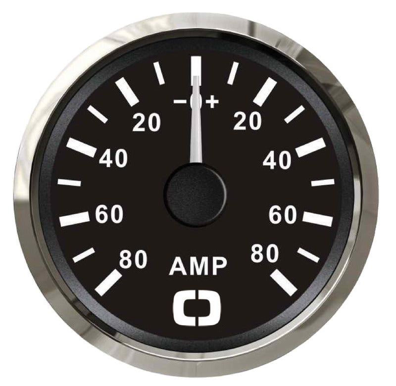 Ammeter w/shunt 80 A black/glossy - foto originale Osculati Srl