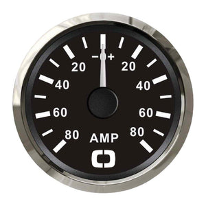 Ammeter w/shunt 80 A black/glossy - foto originale Osculati Srl