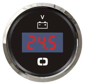 Digital voltmeter 8/32 V black/glossy - foto originale Osculati Srl