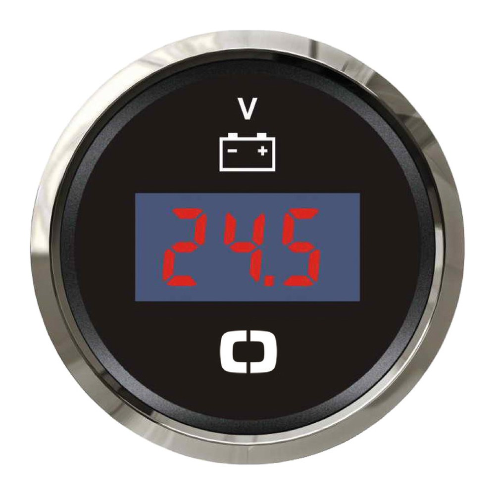 Digital voltmeter 8/32 V black/glossy - foto originale Osculati Srl