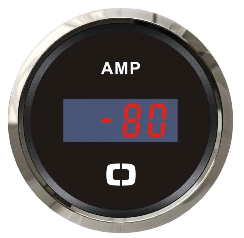Digital ammeter w/shunt black/glossy - foto originale Osculati Srl