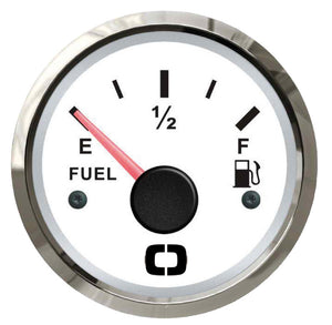 Fuel level gauge 10-180 ohm white/glossy - foto originale Osculati Srl
