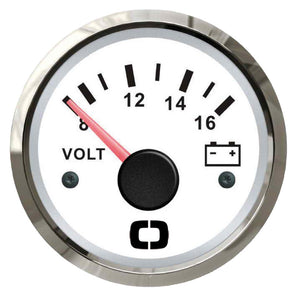 Voltmeter 8/16 V white/glossy - foto originale Osculati Srl