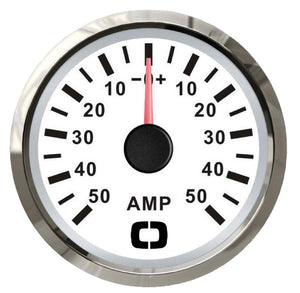 Ammeter w/shunt 50 A white/glossy - foto originale Osculati Srl