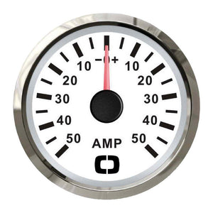 Ammeter w/shunt 50 A white/glossy - foto originale Osculati Srl