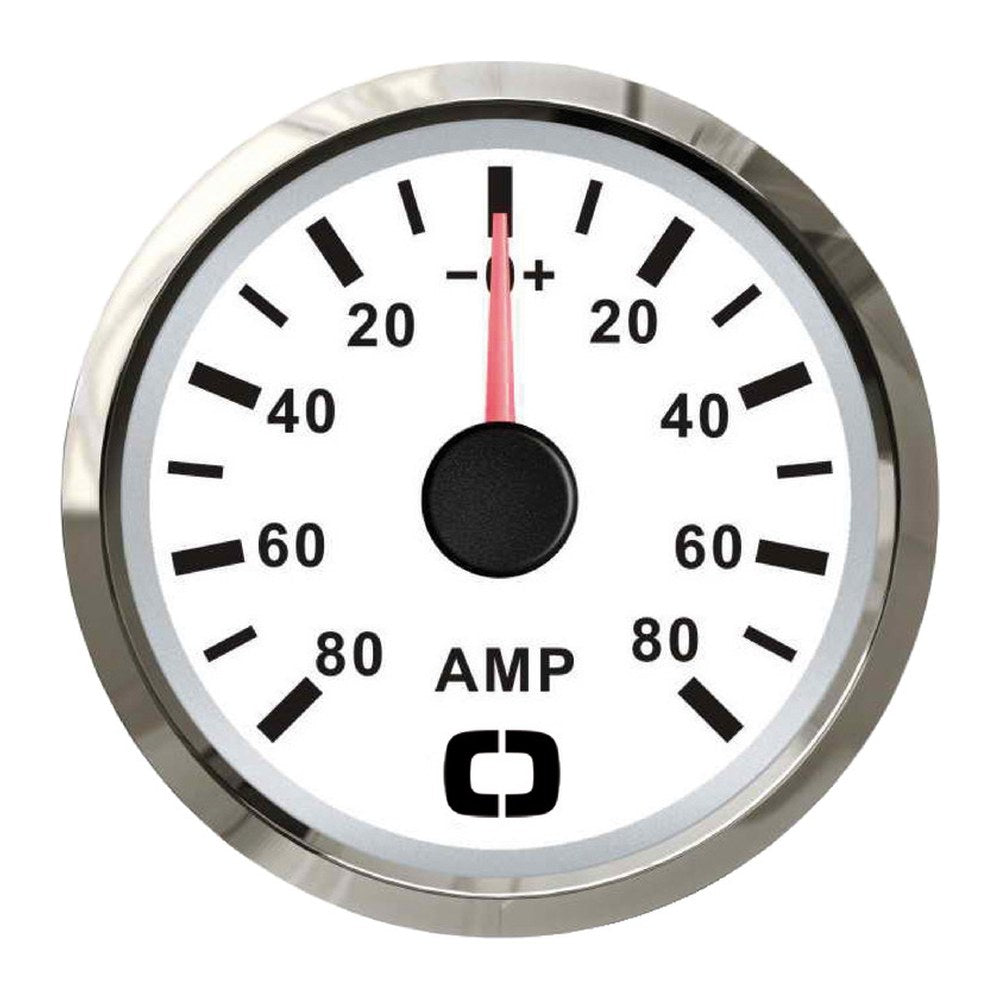Ammeter w/shunt 80 A white/glossy - foto originale Osculati Srl