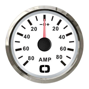Ammeter w/shunt 80 A white/glossy - foto originale Osculati Srl