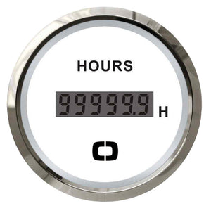 Digital hour counter white/glossy - foto originale Osculati Srl