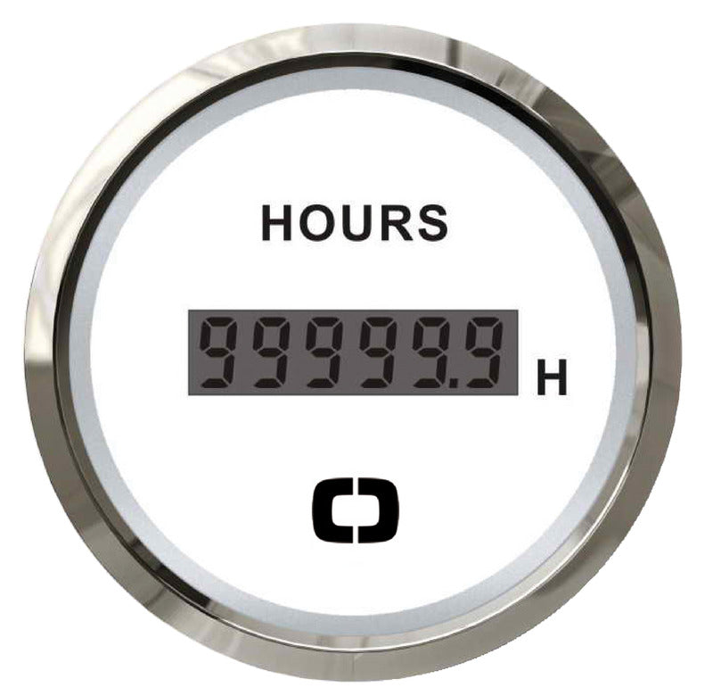 Digital hour counter white/glossy - foto originale Osculati Srl