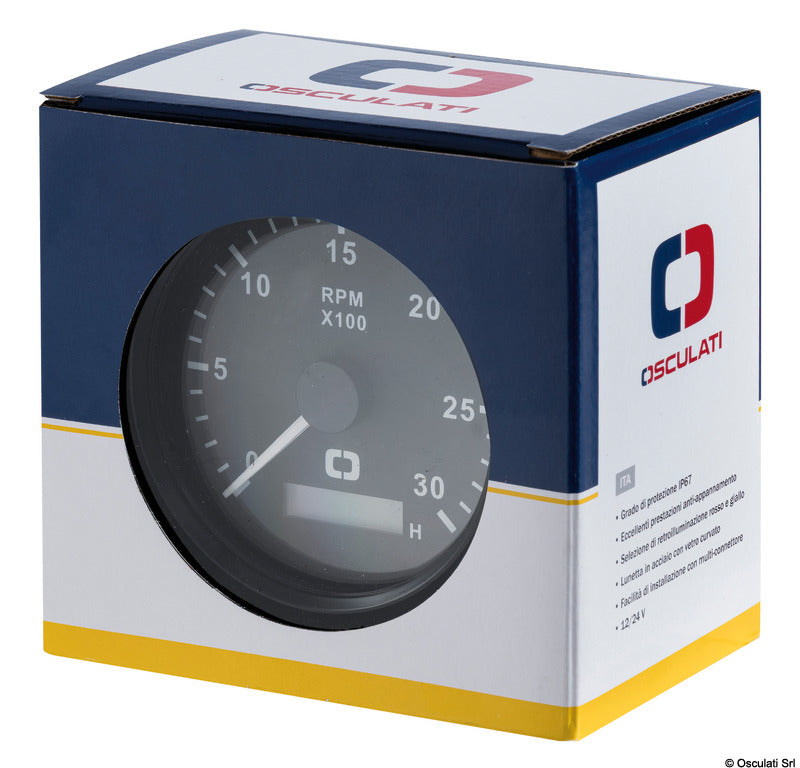 Multifunction instrument black/black 85mm - foto originale Osculati Srl