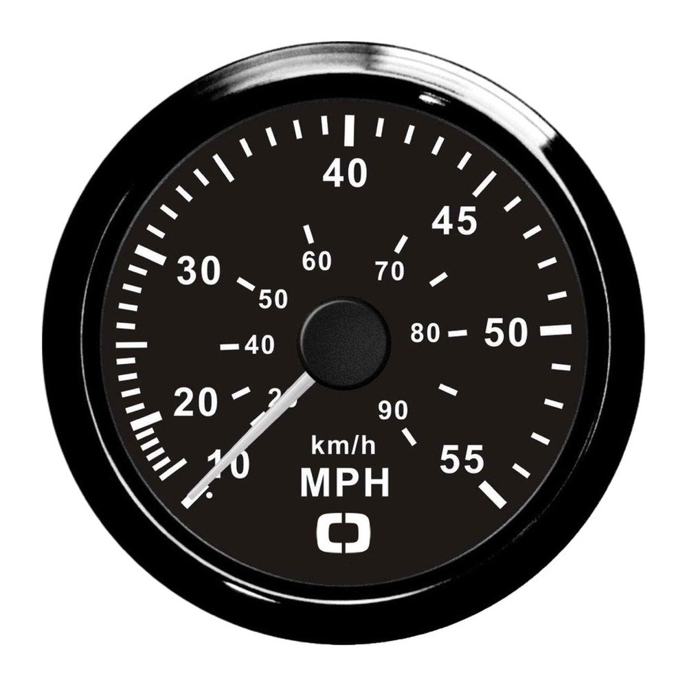 Pitot speedometer 0-55 MPH black/black - foto originale Osculati Srl