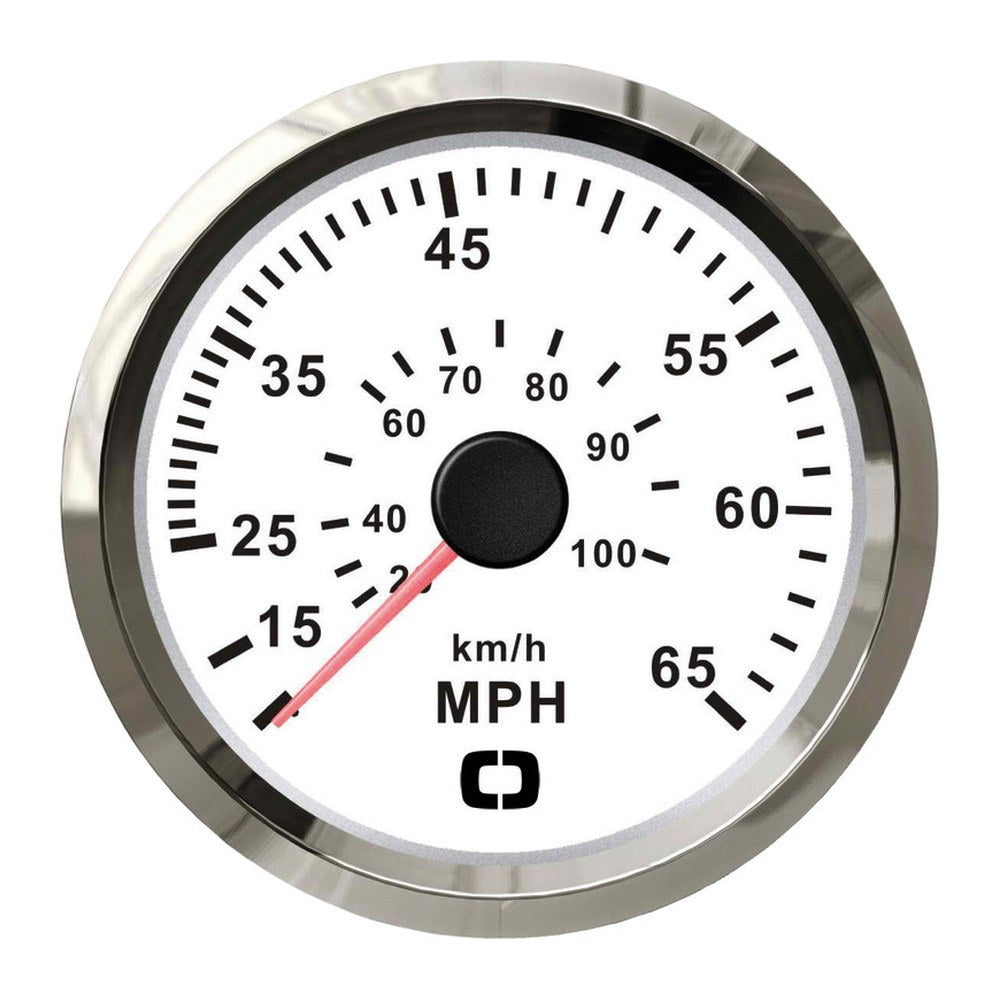 Pitot speedometer 0-65 MPH white/glossy - foto originale Osculati Srl