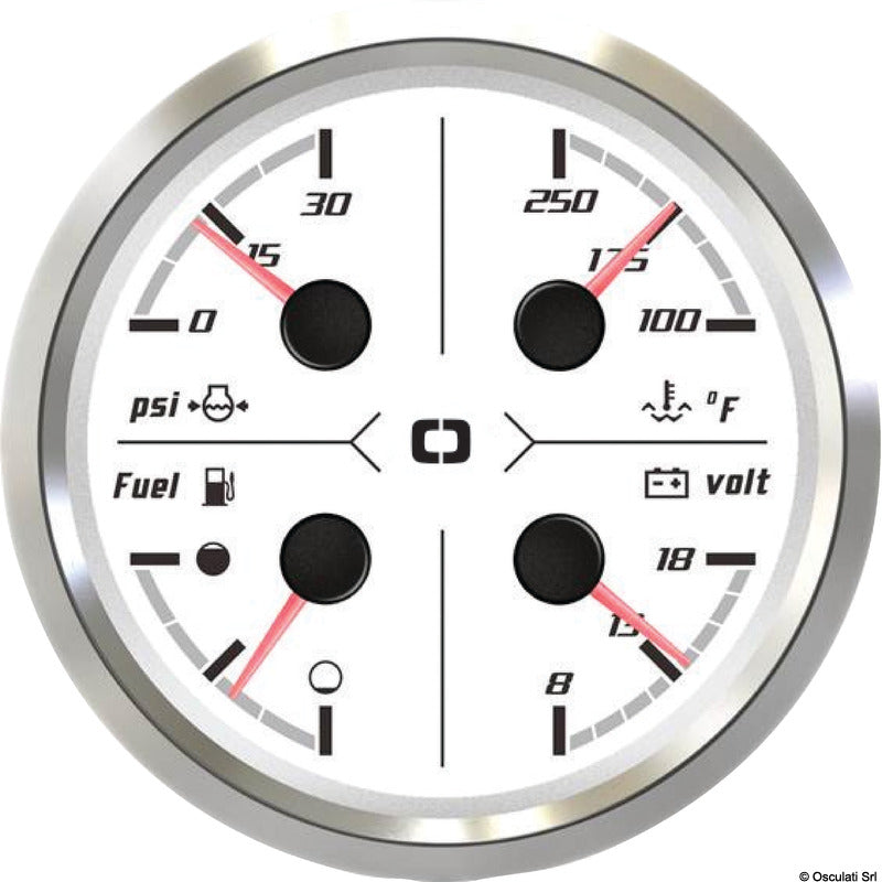 Multifunction instrument white/glossy 85mm - foto originale Osculati Srl