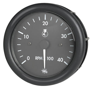 Guardian RPM counter diesel black w/hourmeter 12 V - foto originale Osculati Srl