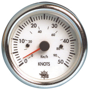 Guardian speedometer 0-50 knots white 12 V - foto originale Osculati Srl